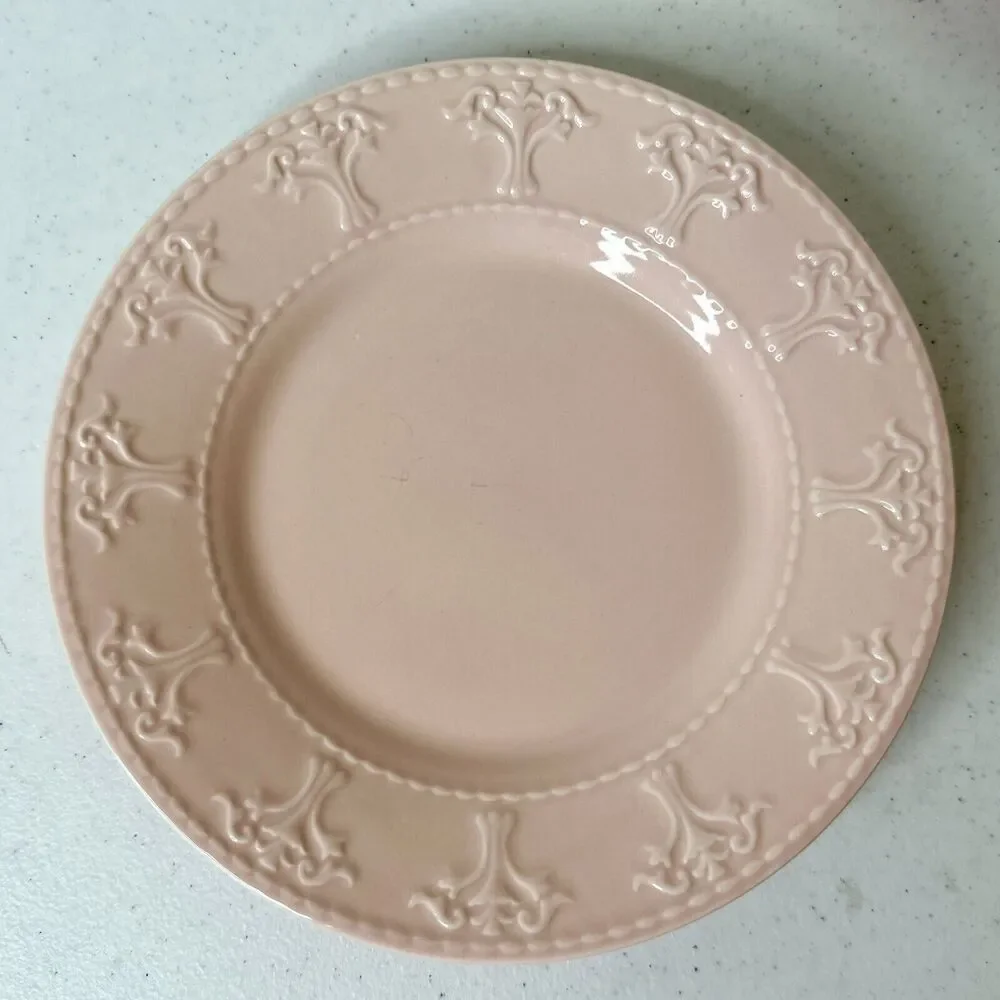 Set Of 4‎ JCPenney Home Collection 7.5” Salad/dessert Plates Pink - Picture 5 of 6